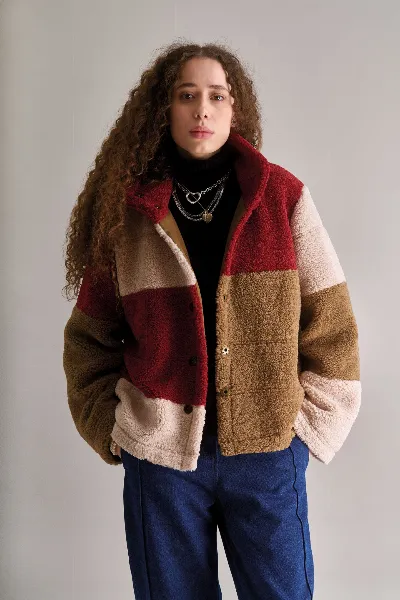 KOMODO KOMODO Damen vegan Jacke Isobel Patchwork Multicolour
