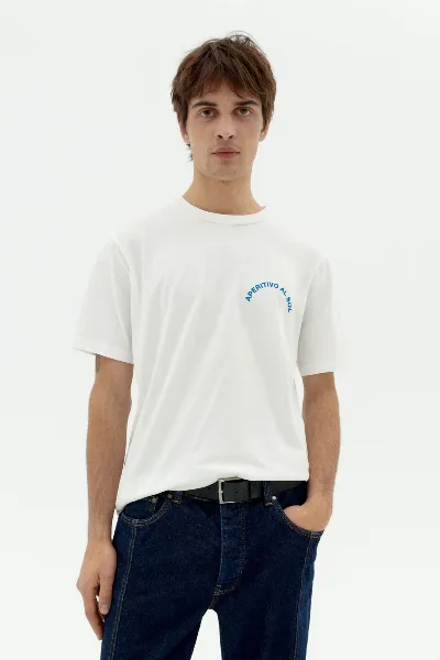 thinking mu Thinking MU Herren vegan T-Shirt Zach Appetizer WeiÃŸ