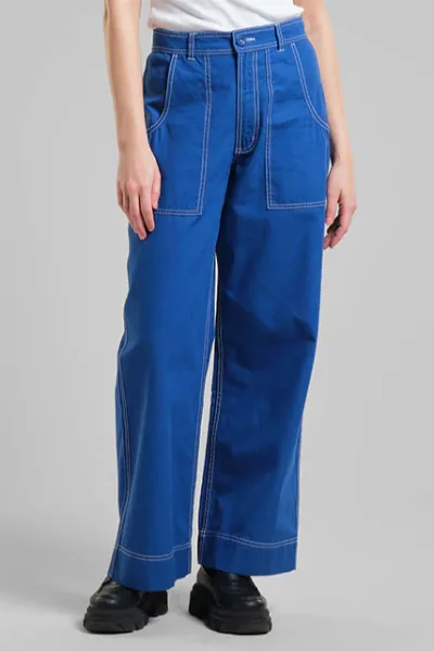 Dedicated DEDICATED Damen vegan Hose Vara Surf Blue