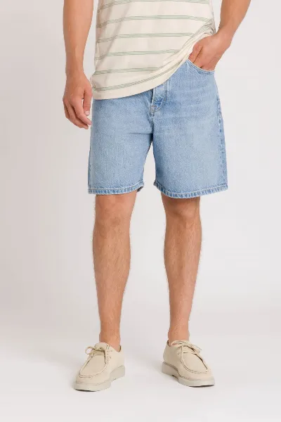 Kings Of Indigo Kings of Indigo Herren vegan Shorts Mid Adelio Blau Reef