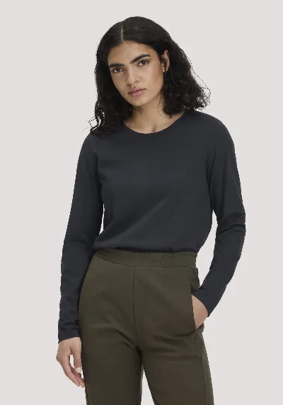 hessnatur hessnatur Damen Longsleeve Relaxed aus Regenerative Organic Cotton (ROC)