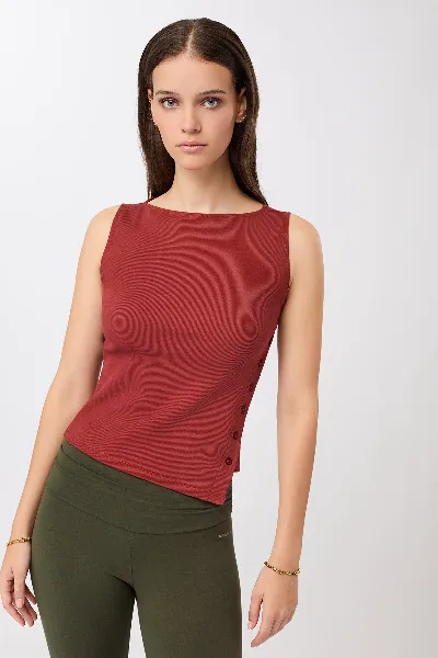 mandala MANDALA Damen vegan Top Side Button Siena