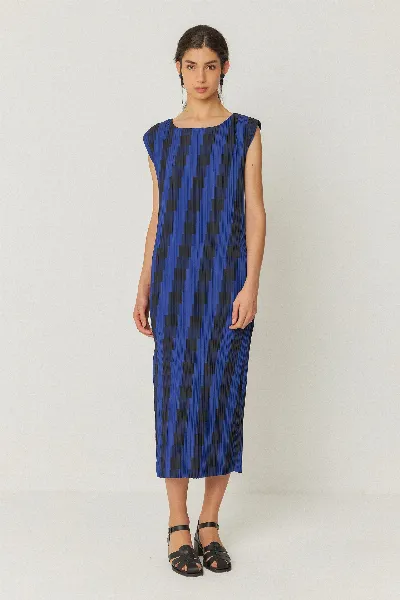 SKFK SKFK Damen vegan Kleid Idurre Blau/