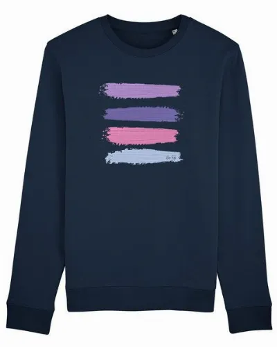 Human Family Human Family Bio Unisex Rundhals-Sweatshirt - Araise - Acryl Stripes