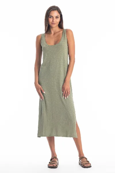 RAVENS VIEW IBIZA RAVENS VIEW IBIZA Damen vegan Kleid Demi Khaki