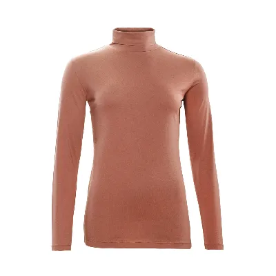 Living Crafts LIVING CRAFTS - Damen Rollkragen-Shirt - Braun