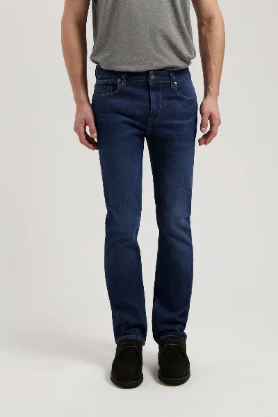 MUD Jeans MUD Jeans Herren vegan Jeans Mid Straight Bryce Medium Dark