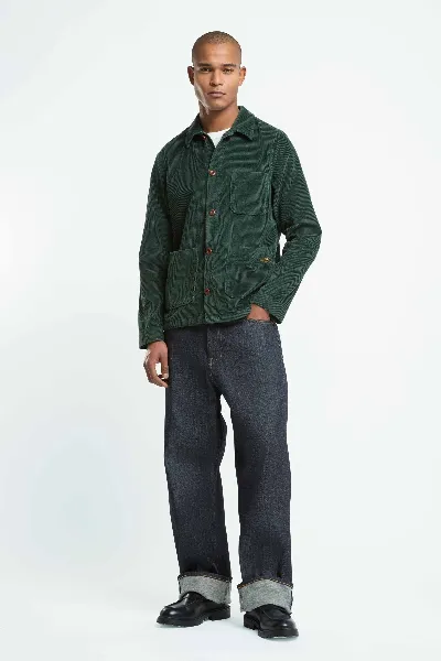 Kings of Indigo Overshirt Duncan Cord Gr&uuml;n