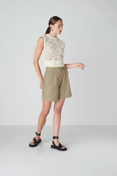 Floria Collective Floria Collective Damen vegan Shorts Bièl Sagegreen