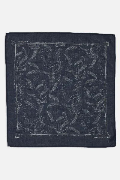 Nudie Jeans Ingrid Bandana Starburst Blau