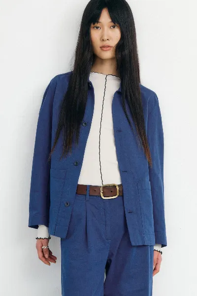 Rotholz Rotholz Damen vegan Jacke Workwear Ozeanblau