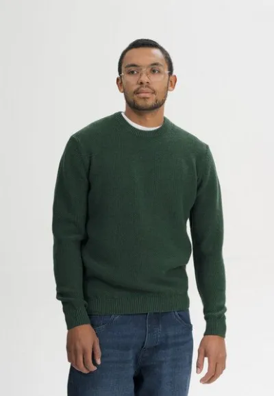 MELA MELA Strukturierter Strickpullover Style VAREEN aus 100% Bio-Baumwolle