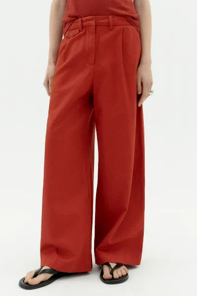 thinking mu Thinking MU Damen vegan Hose Pat Rot