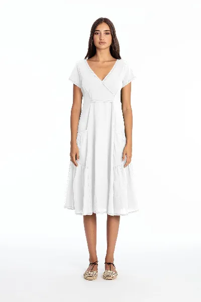 RAVENS VIEW IBIZA RAVENS VIEW IBIZA Damen vegan Kleid Paola White