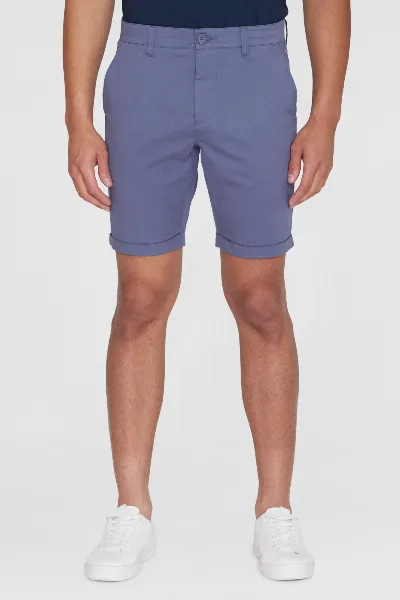 KnowledgeCotton Apparel KnowledgeCotton Apparel Herren vegan Shorts Chino Chuck Regular Vintage Indigo