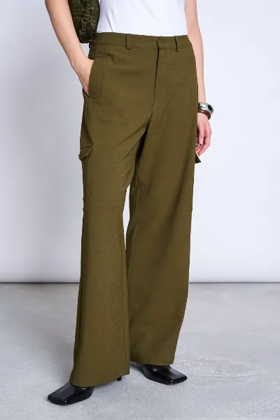 JAN N JUNE JAN 'N JUNE Damen vegan Cargohose Fano Rosemary