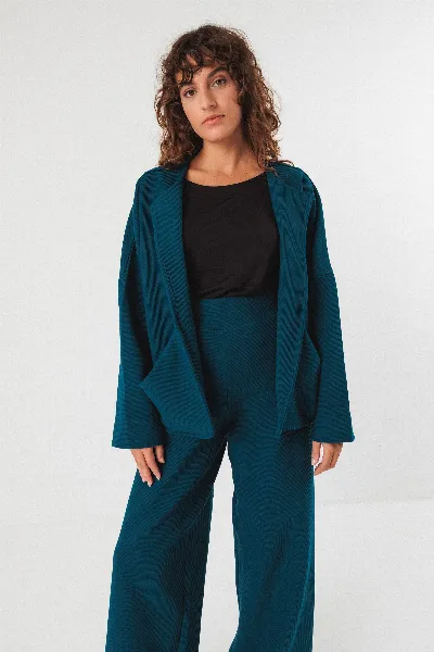 SKFK SKFK Damen vegan Strickjacke Goita Blau