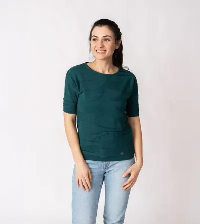 Gary Mash GARY MASH Kurzarm-Pullover Vina aus Biobaumwolle