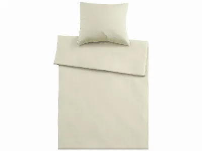  Bettwäsche Single Jersey aus Bio-Baumwolle 80 x 80 cm,/135 x 200 cm, natur