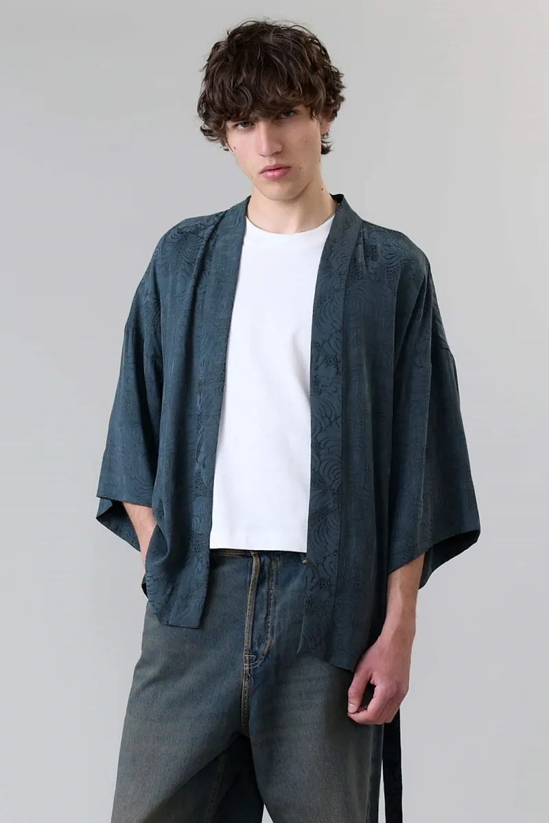 Yahmo Yahmo Herren vegan Kimono Erich Eclipse Blau