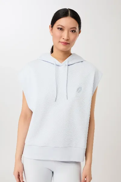 mandala MANDALA Damen vegan Kapuzenweste Baby Blau