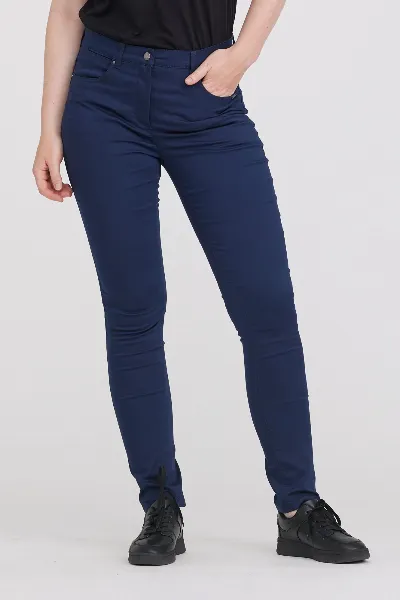 LAURIE LAURIE Damen vegan Hose Slim Laura Medium Length Navy