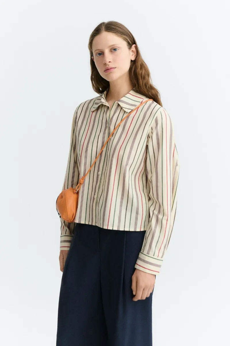 Thinking MU Bluse Duna Stripes Off White
