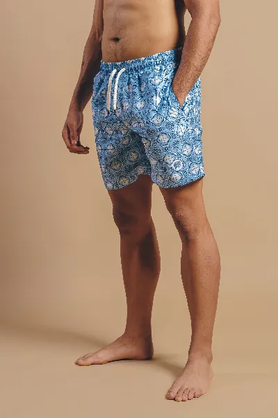 Trendsplant Trendsplant Herren vegan Badehose Kacheln