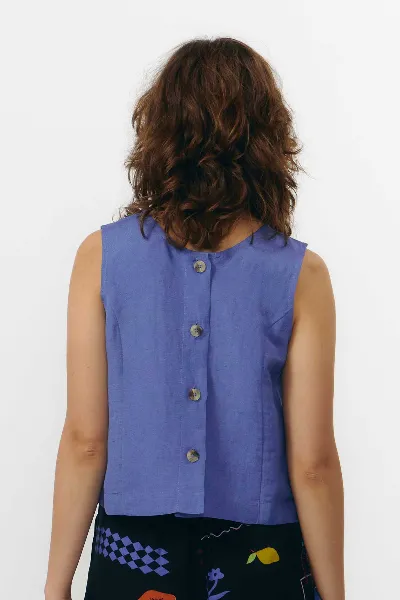 SUITE13LAB SUITE13LAB Damen vegan Oberteil Fuji Mid Blue