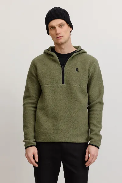 recolution Hoodie Fleece Caimito Gr&uuml;n