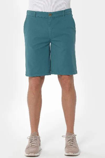 ORGANICATION ORGANICATION Herren vegan Chino Shorts Petrolgrün