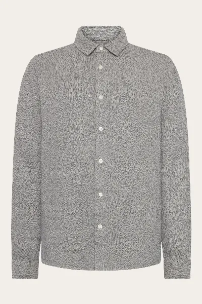 KnowledgeCotton Apparel KnowledgeCotton Apparel Herren vegan Hemd Melange Light Feather Gray