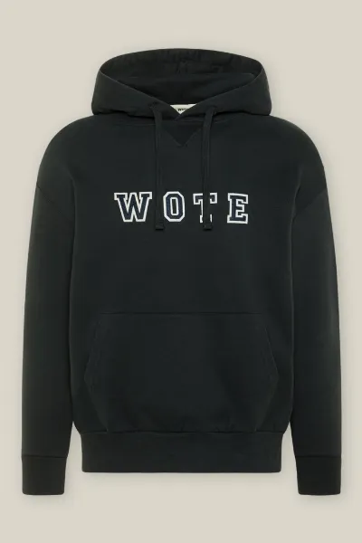WOTE WOTE Damen vegan Hoodie Logo Anthrazit