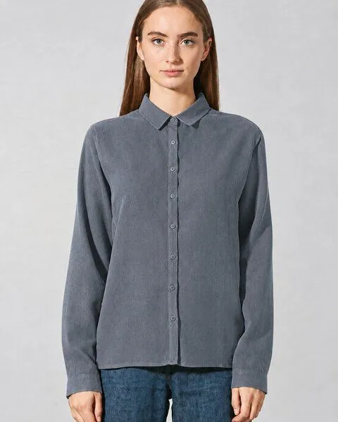 HempAge HempAge Damen Langarm-Bluse Hanf/Bio-Baumwolle