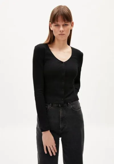 ARMEDANGELS ARMEDANGELS BIANCAA LOLA - Damen Ripp Longsleeve Slim Fit aus Bio-Baumwoll Mix
