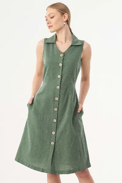 ORGANICATION ORGANICATION Damen vegan Hemdkleid