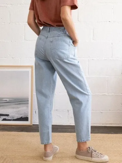 TWOTHIRDS TWOTHIRDS Straight Leg Jeans Vegan Kiritibati aus Bio-Baumwolle