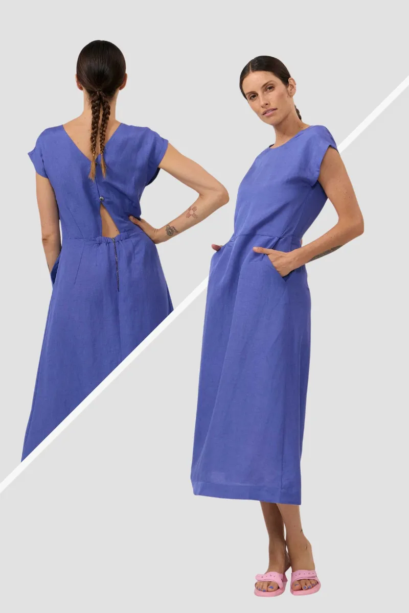 Suite13lab Kleid Tinto Midi Blau