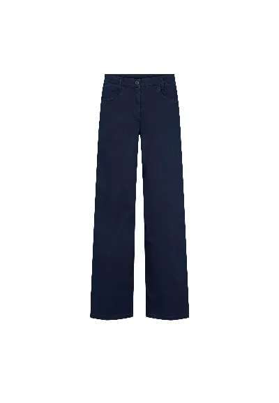 LAURIE LAURIE Damen vegan Serene 5-Pocket Loose Ml - Dunkelblauer Denim