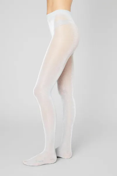 Swedish Stockings Swedish Stockings Damen vegan Strumpfhose Sharon Schimmerndes Mondlicht Silber