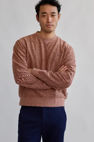 TWOTHIRDS TWOTHIRDS Herren vegan Sweatshirt Fatu Hiva Kokosnussschale Hell