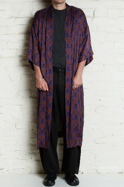 Yahmo Yahmo Herren vegan Kimono Kalle Moka Braun/Violett