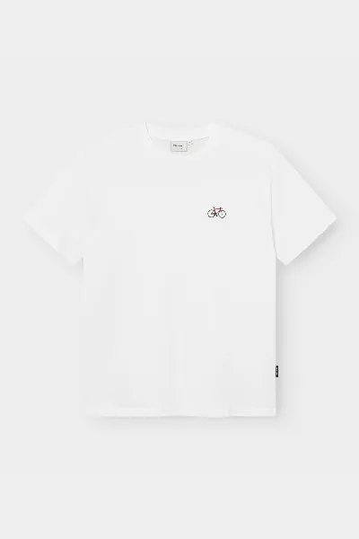 dedicated T-Shirt Stockholm Race Bike Emb Wei&szlig;
