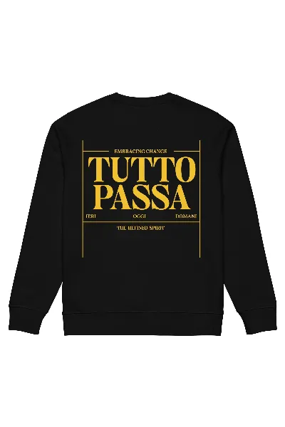The Refined Spirit The Refined Spirit Damen vegan Sweatshirt Unisex Tutto Passa