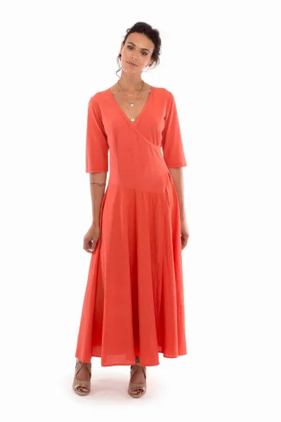 RAVENS VIEW IBIZA RAVENS VIEW IBIZA Damen vegan Kleid Veronika Terracotta