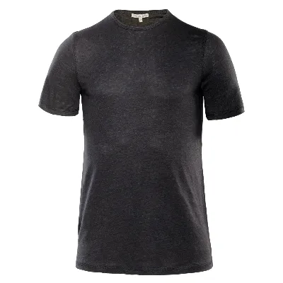 Living Crafts LIVING CRAFTS - Herren Leinen T-Shirt - Schwarz
