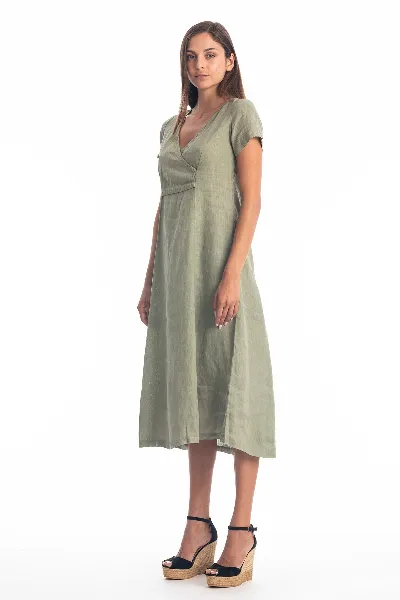 RAVENS VIEW IBIZA RAVENS VIEW IBIZA Damen vegan Kleid Bellagio Khaki