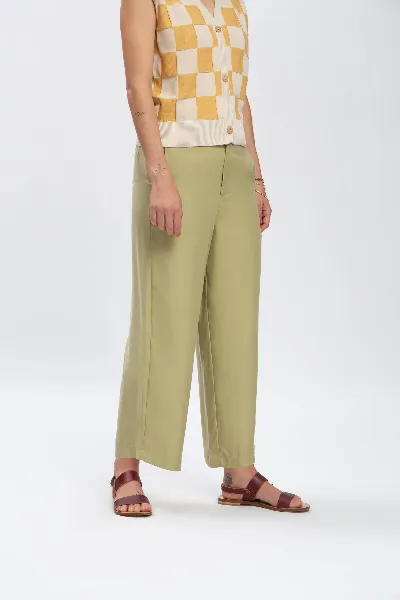 MATONA MATONA Damen vegan Hose Tencel Schiefergrün
