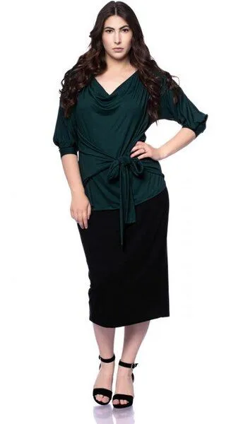 Ingoria Ingoria LANNA wendbares Blusenshirt 3/4 Ärmel (Uni)