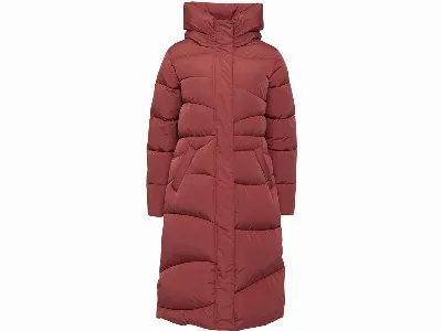 MAZINE MAZINE Damen-Steppmantel 'Wanda' mit Rippenbündchen, dark cherry,